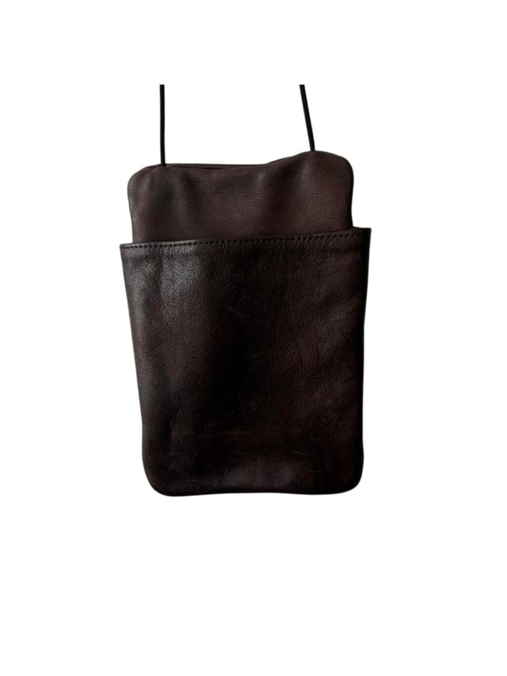 Mt Airy Leathers Brown Soft Leather Bag Multi Pocket Purse - Picture 13 of 13